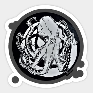 Circle Octopus #2 Sticker